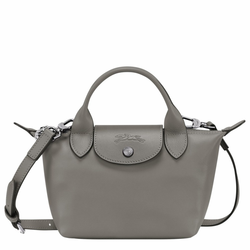 Grey Longchamp Le Pliage Xtra XS Women's Handbags